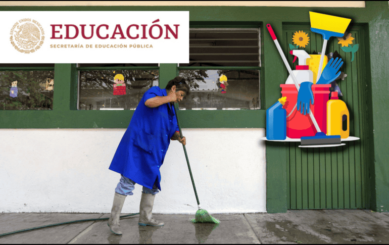 Los padres deberán participar en la limpieza de las escuelas de preescolar, primarias y secundarias. INFORMADOR / ARCHIVO / SEP / FREEPIK