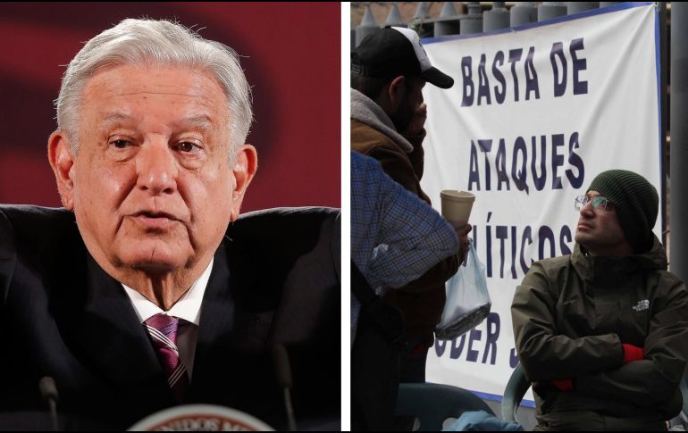 López Obrador garantizó respeto a esta protesta y señaló que a su gobierno no le corresponde sancionar a los trabajadores que se sumen al paro, sino al CJF. EFE / I. Esquivel / SUN / F. Rodríguez