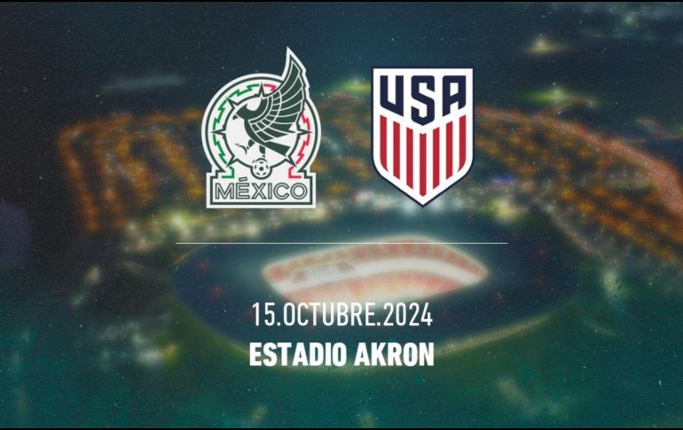 Será el próximo 15 de octubre cuando se dispute este encuentro entre el cuadro dirigido por Javier Aguirre y el combinado de las barras y las estrellas.  X/ @miseleccionmx.