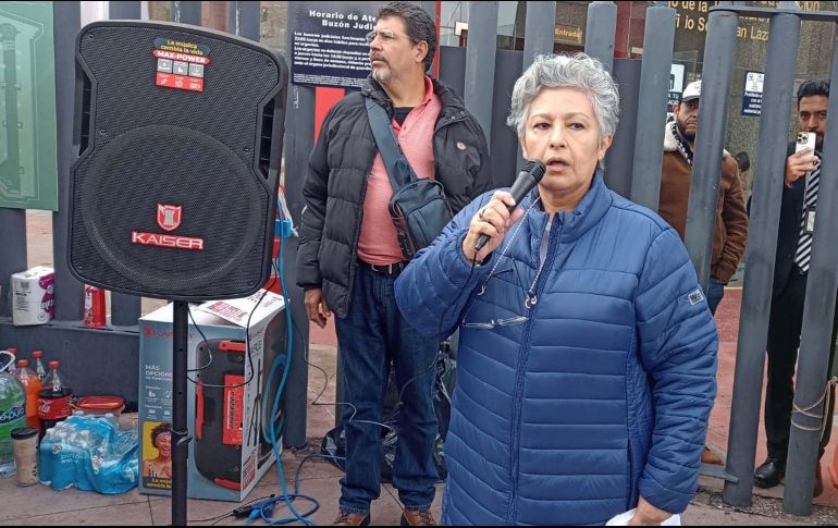 Patricia Aguayo, vocera de los trabajadores de base del Poder Judicial. SUN/A. López