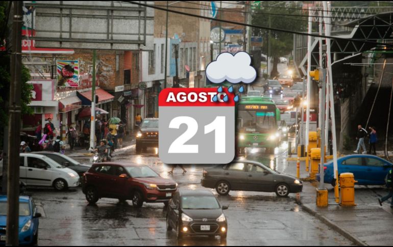 Este es el pronóstico del clima HOY miércoles 21 de agosto para Guadalajara. EL INFORMADOR/ ARCHIVO