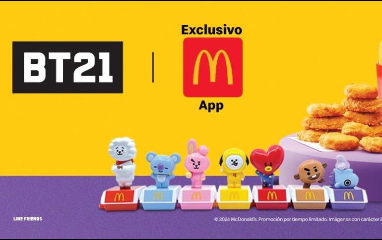 Esta es la forma de adquirir la cajita feliz de BTS en McDonalds México. ESPECIAL / X: @McDonaldsMexico