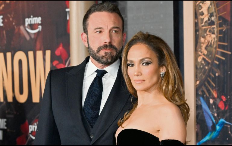 Jennifer Lopez y el actor estadounidense Ben Affleck asistieron al estreno de “This is Me... Now: A Love Story”, el 13 de febrero de 2024, en California. AFP