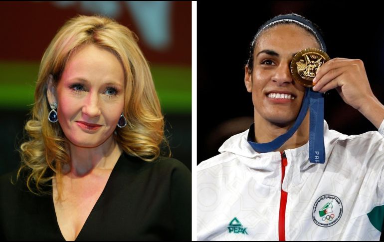 La cuenta de X de J. K. Rowling borró hasta 27 tuits relacionados con Imane Khelif después de que la deportista olímpica la demandara por ciberacoso. AP / EFE / ARCHIVO