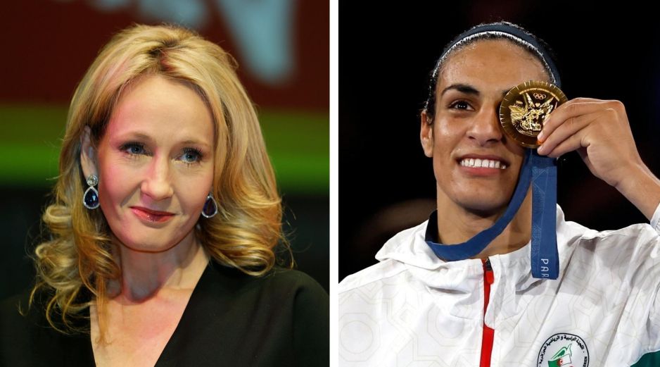 La cuenta de X de J. K. Rowling borró hasta 27 tuits relacionados con Imane Khelif después de que la deportista olímpica la demandara por ciberacoso. AP / EFE / ARCHIVO