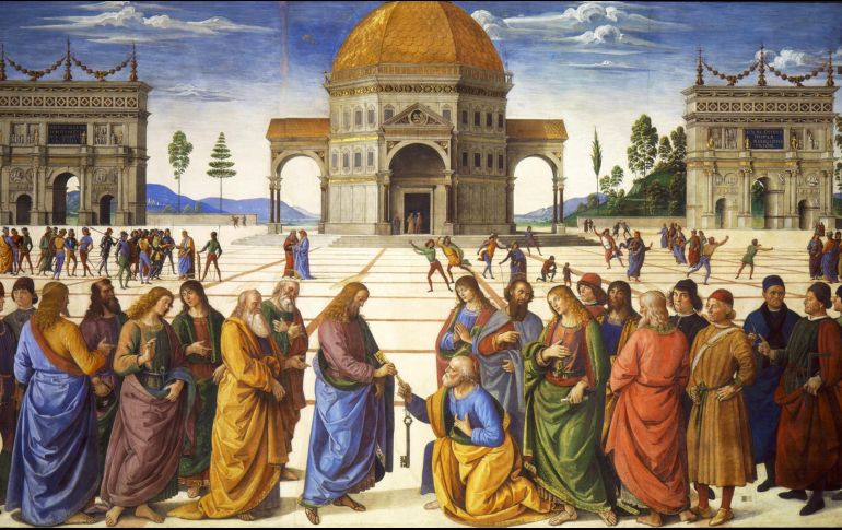 «Nadie puede venir a mí si el Padre no se lo concede». WIKIPEDIA. «Cristo entrega a Pedro las llaves del reino de los cielos«, de Pietro Perugino