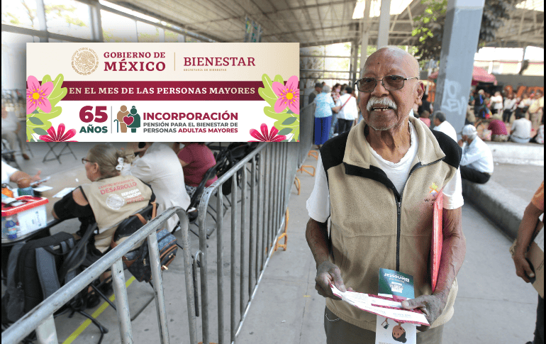 De acuerdo al calendario oficial de la Pensión Bienestar, las personas beneficiarias recibirán su beneficio hasta el próximo mes de septiembre. EL INFORMADOR / ARCHIVO / Gobierno de México