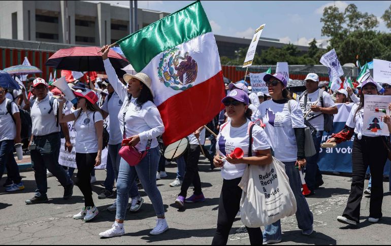 Trabajadores del Poder Judicial han realizado marchas en todo el país para evitar el llamado Plan C. SUN/H. Salvador