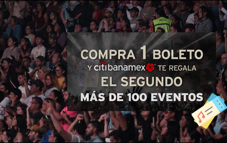 Esta es la forma de conseguir un 2x1 en la compra de tus boletos a conciertos en Guadalajara con Ocesa y Ticketmaster. EL INFORMADOR / ARCHIVO / ESPECIAL