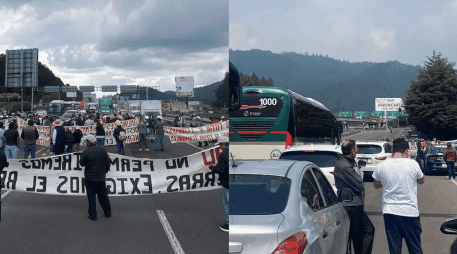 Los manifestantes advierten que no se van a retirar hasta que se presenten autoridades estatales que les comprometan una solución. SUN / J. Williams