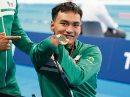 Ángel de Jesús Camacho ganó el segundo bronce en los 100 metros libres. ESPECIAL