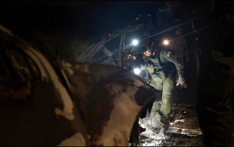 Una hora después del bombardeo, Defensa Civil aseguró haber tenido que evacuar a los desplazados que se encontraban en el centro por la amenaza de que se produzca un segundo ataque. EFE/ Ejército de Israel