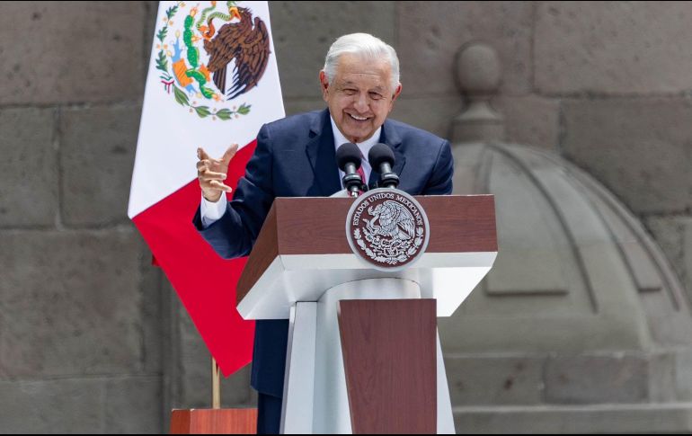 El presidente, Andrés Manuel López Obrador, dio su último informe de Gobierno en el Zócalo de la Ciudad de México. SUN/ H. Salvador.