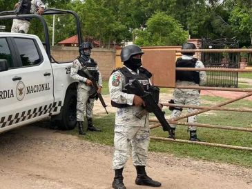 Agentes de la Guardia Nacional y oficiales federales han establecido un perímetro de seguridad alrededor de la zona conocida como Campestre Huertos del Pedregal. CORTESÍA