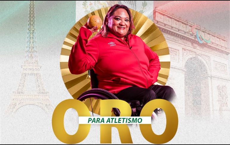 Gloria Zarza es campeona paralímpica en París 2024. X / @COPAME