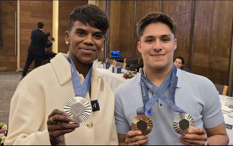 Los medallistas olímpicos Prisca Awiti y Osmar Olvera han recibido estímulos económicos de patrocinadores y gobiernos locales como reconocimiento a sus respectivos resultados en los Juegos Olímpicos de París 2024. SUN/A. Sanguino