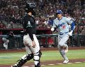 Shohei Ohtani logró dos robos de base ayer para llegar a 46 en la campaña. AP/R. Scuteri