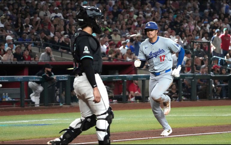 Shohei Ohtani logró dos robos de base ayer para llegar a 46 en la campaña. AP/R. Scuteri