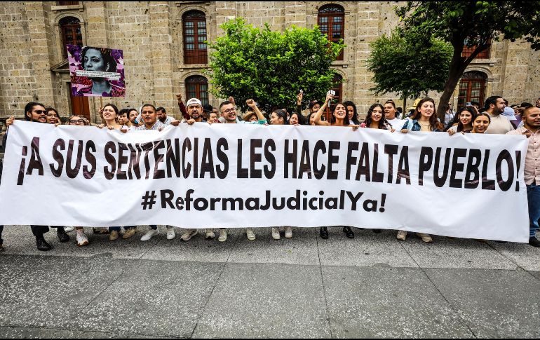 Los estudiantes incluso señalaron quela reforma al Poder Judicial ha sido la mejor propuesta del ejecutivo en su sexenio. EL INFORMADOR / A. Navarro