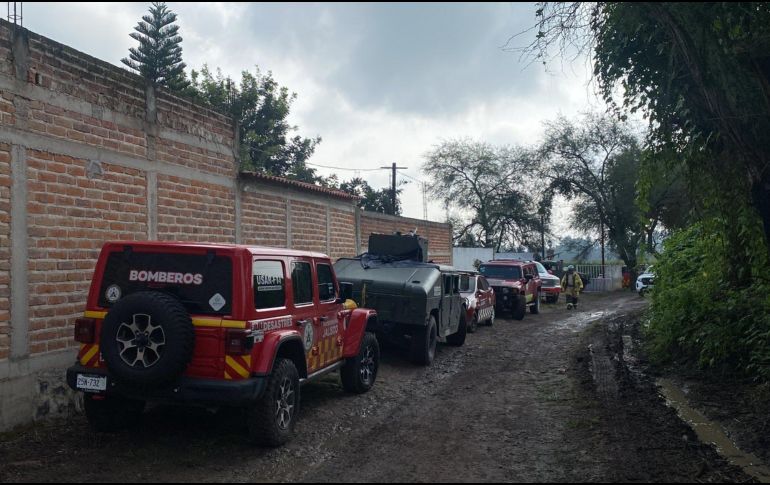 El siniestro ocurrió en una zona de campos agrícolas, alrededor de las 10:00 horas, por lo que no fue necesario evacuar a vecinos de zonas aledañas. ESPECIAL / Protección Civil