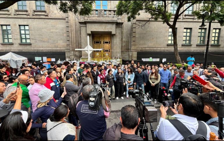 Los jóvenes presentes afirmaron que el Poder Judicial debe servir a los marginados y no a los intereses económicos. ESPECIAL