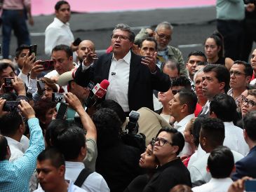 Ricardo Monreal, coordinador de la bancada de Morena. Ayer la Cámara de Diputados aprobó la reforma al Poder Judicial con 359 votos a favor y 153 en contra. EFE/M. Guzmán