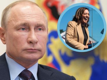 Putin ironizó con que antes su gobierno apoyaba al actual presidente de EU, Joe Biden, para la reelección frente a Trump, y que ahora hará lo mismo con Kamala Harris. ESPECIAL, EFE y AFP