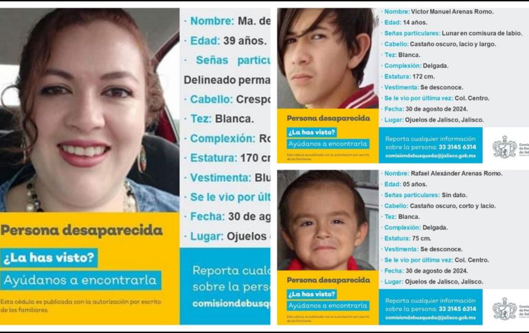 De acuerdo con el Registro Estatal de Personas Desaparecidas, hasta el 1 de agosto de 2024, en Jalisco hay 15 mil 103 personas desaparecidas. ESPECIAL