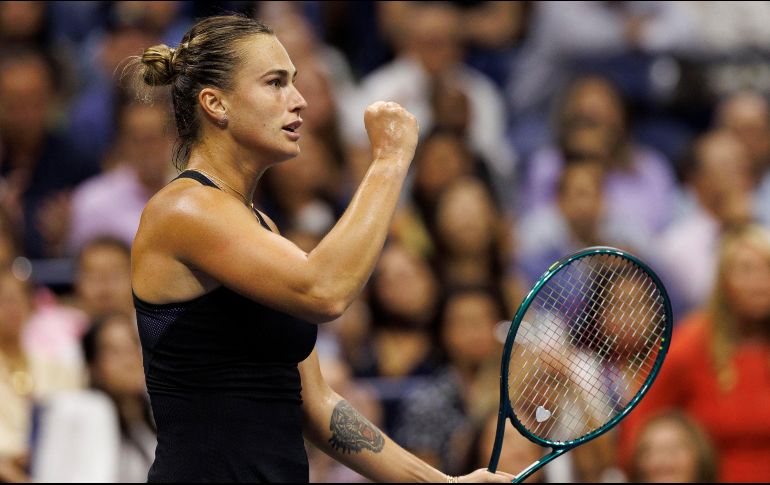 Sabalenka llegó a su segunda final del US Open en fila. EFE/C. Gunther