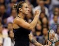 Sabalenka llegó a su segunda final del US Open en fila. EFE/C. Gunther