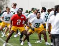 Los Packers entrenan en las instalaciones del Corinthians. EFE/S. Moreira