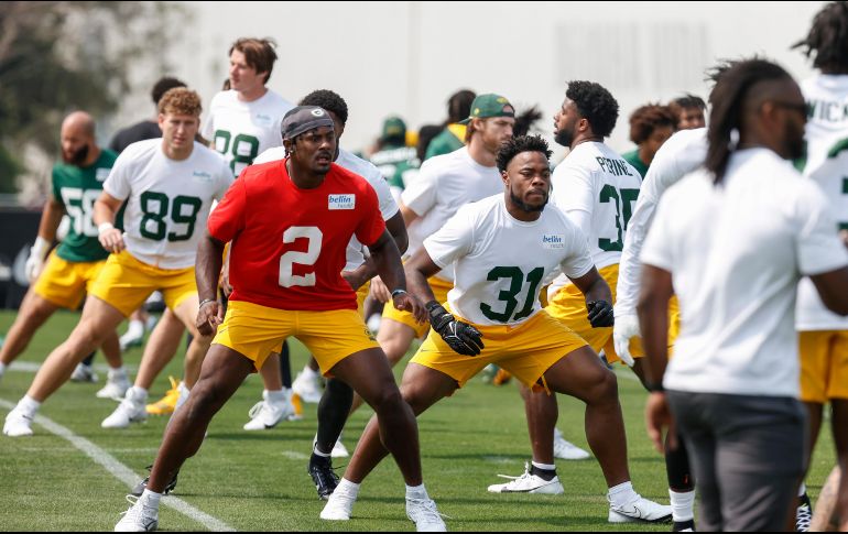 Los Packers entrenan en las instalaciones del Corinthians. EFE/S. Moreira