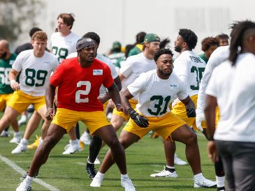 Los Packers entrenan en las instalaciones del Corinthians. EFE/S. Moreira