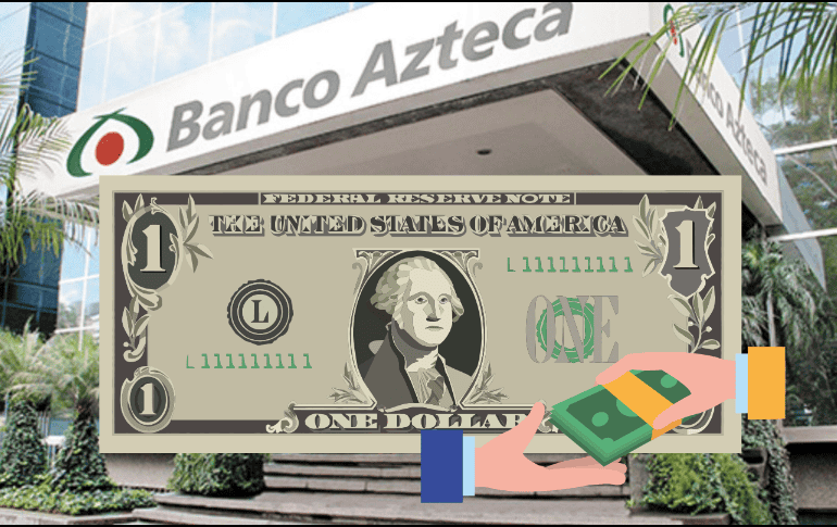 El dólar estadounidense abre este sábado 07 de septiembre de 2024 cotizándose en $19.98 mxn en los bancos de México. X -TWITTER-/ Banco Azteca/ ESPECIAL/ CANVA