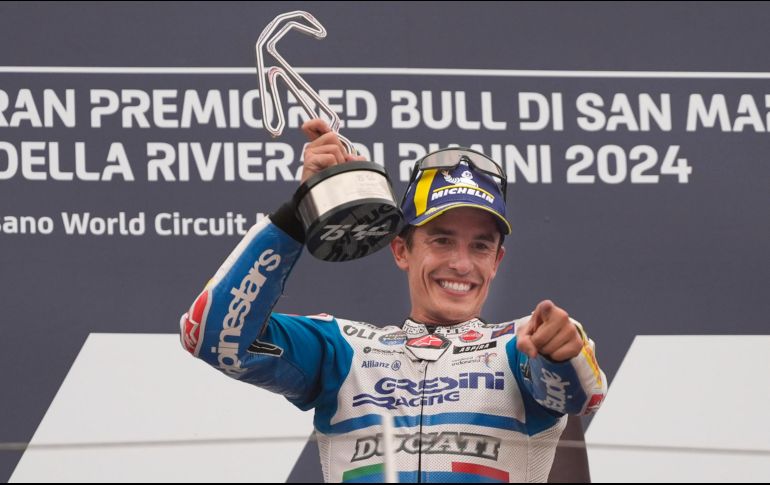 Marc Márquez ganó el GP de San Marino con autoridad, talento e inteligencia. EFE/ D. Di Giovanni.