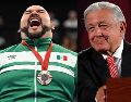 Desde el Salón de Tesorería, López Obrador destacó el esfuerzo y dedicación de los deportistas mexicanos de Paralímpicos. ESPECIAL, SUN y EFE