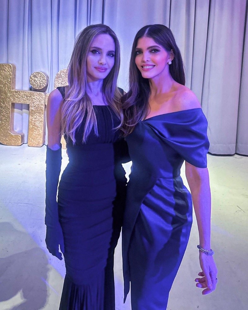 Angelina Jolie y Ana Bárbara coincidieron en la premiere de la película 