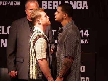 La última pelea del Canelo tuvo lugar el pasado sábado 4 de mayo, también en la T-Mobile Arena de Las Vegas. AFP / K. Mendez