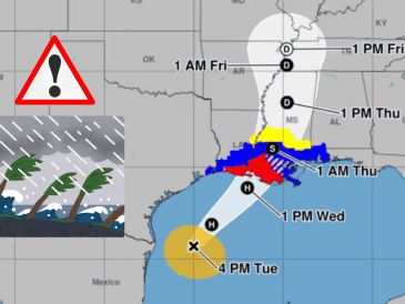 Francine es el cuarto huracán de la actual temporada atlántica, precedido por Beryl, Debby y Ernesto.  X / @NHC_Atlantic