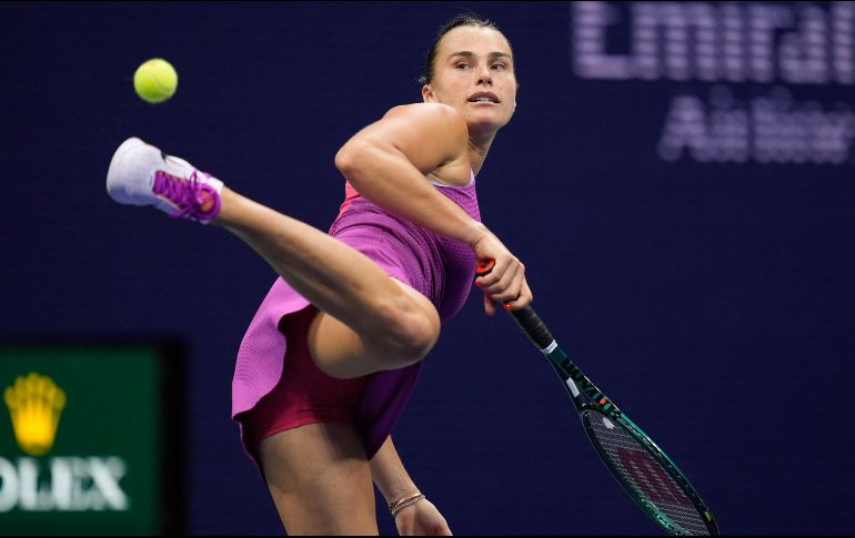 Aryna Sabalenka también tiene su boleto para las Finales de la WTA. AP/J. Nikhinson