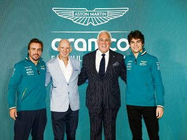 El objetivo de Aston Martin con Newey (segundo de izq. a der.) será tener un coche campeón. ESPECIAL/Aston Martin F1 Team