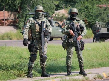 Militares en las calles de Culiacán, Sinaloa. AFP / I. Medina