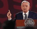 El presidente de México, Andrés Manuel López Obrador, durante una rueda de prensa matutina en Palacio Nacional de la Ciudad de México este jueves. EFE/M. GUZMÁN