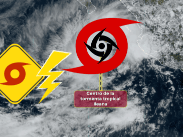 El SMN confirmó la formación de la tormenta tropical “Ileana” a partir de la depresión tropical Nueve-E, la cual se formó frente a las costas de Jalisco. SERVICIO METEOROLÓGICO NACIONAL/ smn.conagua.gob.mx/ ESPECIAL/ CANVA