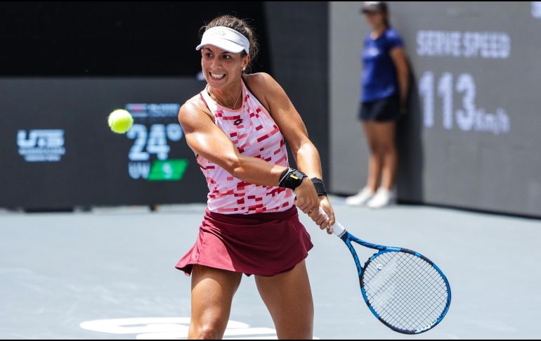 Bouzkova se llevó la victoria en un juego que duró poco más de hora y media. El INFORMADOR/ A. NAVARRO.