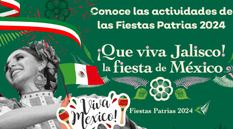 Conoce los detalles sobre las actividades que se estarán realizando estas fiestas patrias en el Centro Histórico de Guadalajara. GOBIERNO DE JALISCO/ jalisco.gob.mx/ ESPECIAL/ CANVA