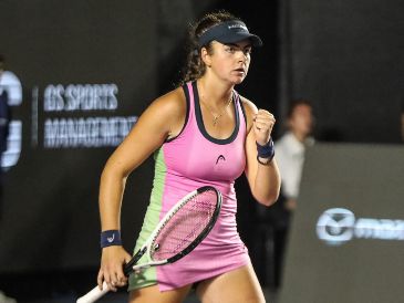 Ostapenko y Stakusic pusieron el corazón a latir a mil por hora y lograron mantener a los aficionados al borde de su asiento. EL INFORMADOR/ A. NAVARRO.