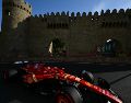 Charles Leclerc logró la "pole" en Azerbaiyán. AFP / A. Isakovic