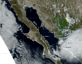 La tormenta tocó tierra cerca de Topolobampo y se desplaza hacia el norte a una velocidad de 9 km/h. X/@conagua_clima