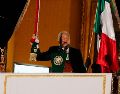 Como dicta la tradición, Andrés Manuel López Obrador, fue el encargado de dar el Grito de Independencia en conmemoración del 214 aniversario del inicio de la Independencia de México. EFE